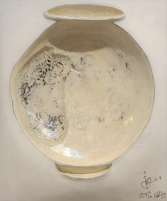 박성남, 그리움, 혼합재료, 162×129㎝, 2020.