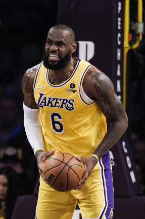 NBA LA 레이커스의 르브론 제임스. AP 뉴시스