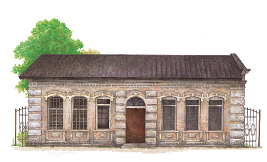 최재형 기념관을 그린 펜화. ⓒ루시드로잉