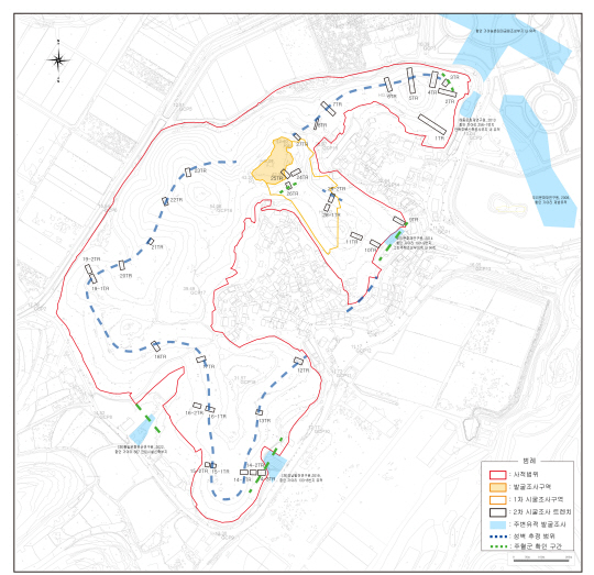 함안 가야리 시굴조사 현황.