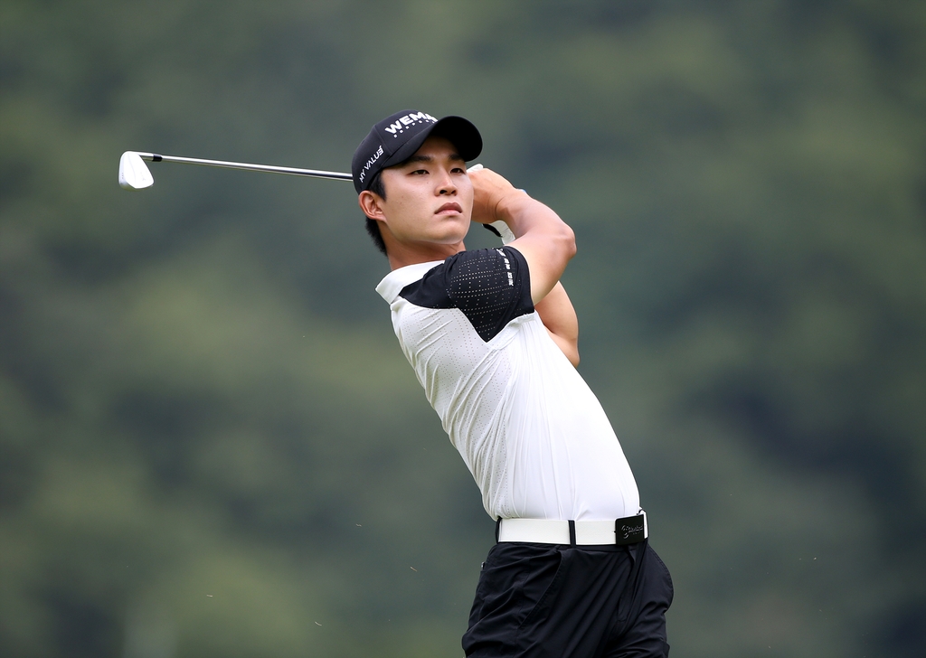 정태양의 3라운드 12번 홀 경기 모습[KPGA 제공. 재판매 및 DB 금지]