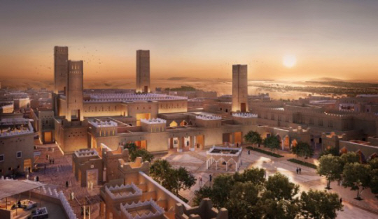 한미글로벌이 건설사업관리(PM)용역을 수행하게 될 사우디아라비아 ‘디리야 사우스 앤 가든(Diriyah South & Gardens) 주거 복합 단지’ 조감도. 한미글로벌 제공