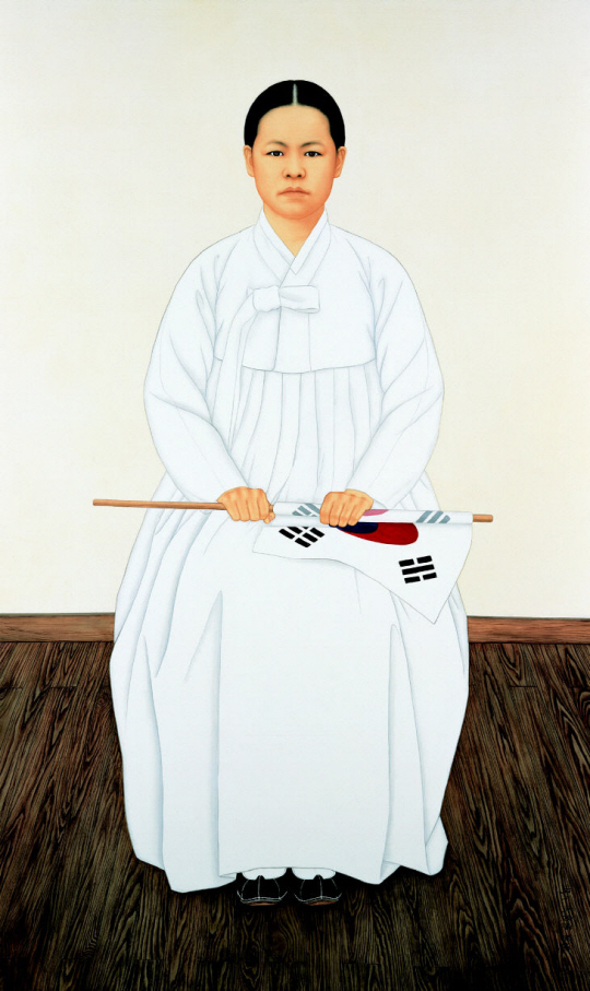 윤여환 화백이 그린 유관순 열사 표준영정.