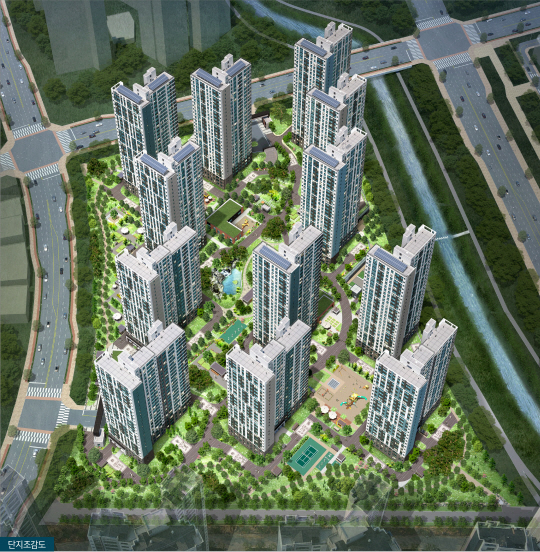 한국토지주택공사(LH)가 오는 9일부터 청약 접수에 들어가는 경기 양주 옥정 A-4(1)블록(1409가구) 조감도. LH 제공