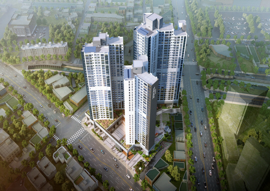 최근 본보기집을 열고 본격 분양에 들어간 울산 남구 ‘울산대공원 한신더휴’조감도. 한신공영 제공