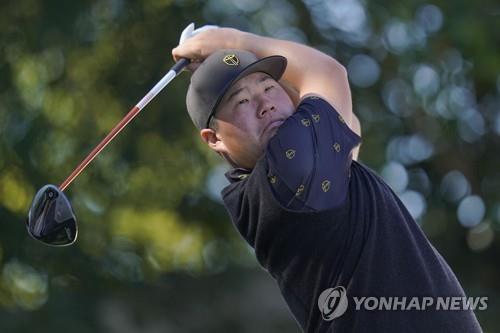 임성재의 드라이버 티샷.[AP=연합뉴스]