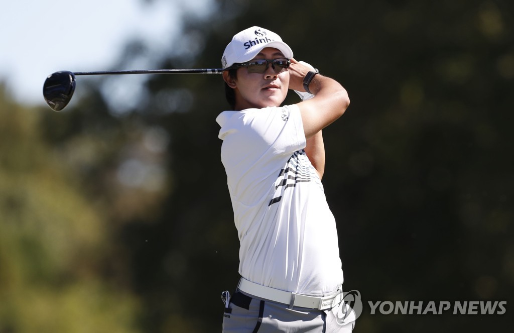 김성현의 3라운드 경기 모습[게티이미지/AFP=연합뉴스]