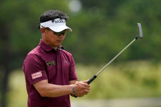 PGA 챔피언스투어에 출전한 양용은. AP뉴시스