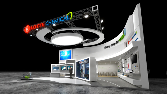 롯데케미칼의 ‘K 2022’ 전시 부스. 롯데케미칼 제공