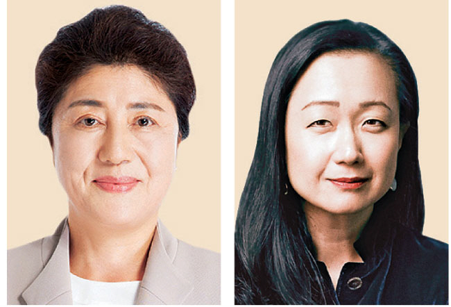 왼쪽 사진 민행숙, 오른쪽 사진 이민진.