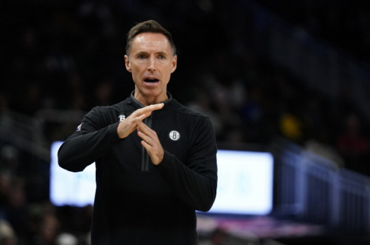NBA 브루클린 네츠에서 경질된 스티브 내시 감독. AP 뉴시스