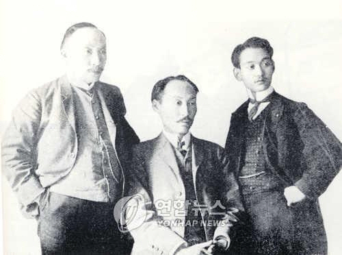 헤이그 특사 이준(왼쪽부터), 이상설, 이위종. 연합뉴스