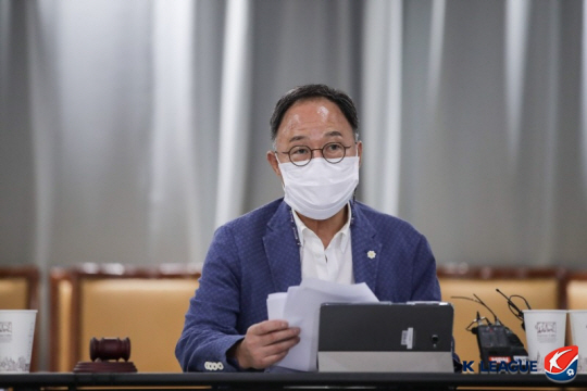 김호곤 수원 FC 단장. 한국프로축구연맹 제공
