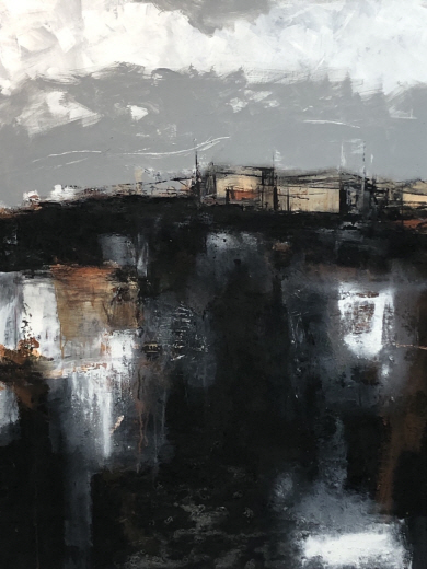 최법진, 고원도시, 130×97㎝, 캔버스에 유채, 2022.