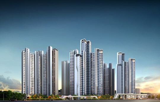 서울 강동구 길동 160번지 일대에 조성될 ‘강동 헤리티지 자이’ 조감도. GS건설 홈페이지 캡처