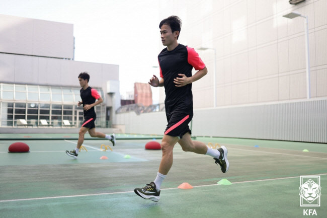 축구대표팀 수비수 김문환. 대한축구협회 제공