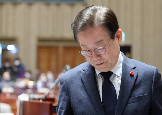 이재명 더불어민주당 대표. 연합뉴스