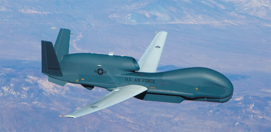 우리 군이 2020년 도입한 고고도무인정찰기 글로벌호크. 한국은 4대를 도입했다. 연합뉴스