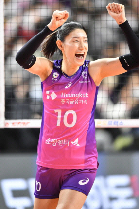 흥국생명의 김연경. KOVO 제공