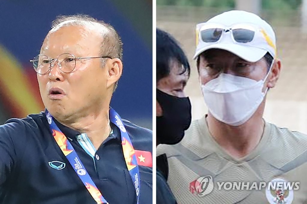 박항서 베트남 축구 대표팀 감독-신태용 인도네시아 축구 대표팀 감독[연합뉴스 자료사진]