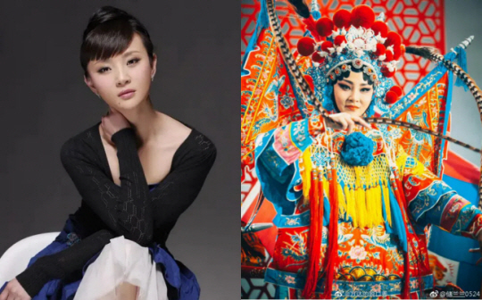 경극 배우 추란란. 웨이보 캡처