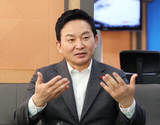 질문에 답변하는 원희룡 국토교통부 장관. 연합뉴스.