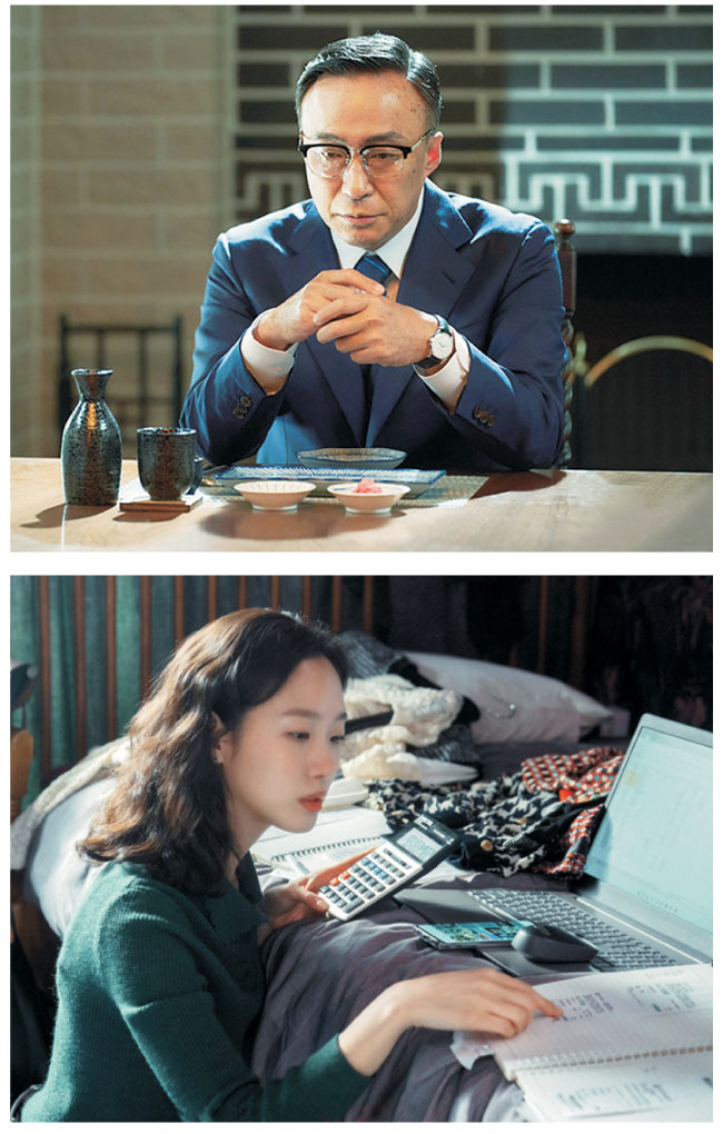 ‘재벌집 막내아들’의 진양철(위 사진)과 ‘작은 아씨들’의 오인주는 돈을 향한 야망을 감추지 않는 인물이다.