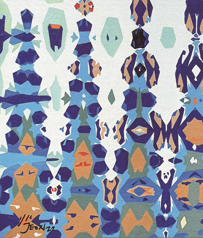 전영근, 피어오르다. 53×40㎝, 캔버스에 유화, 2022.
