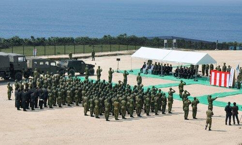 오키나와 요나구니지마 육상자위대 부대.연합뉴스