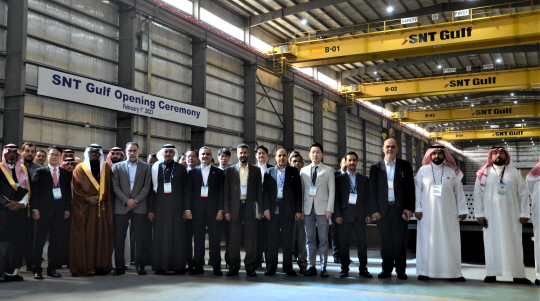 증설된 SNT걸프 공장 시설. SNT에너지 제공