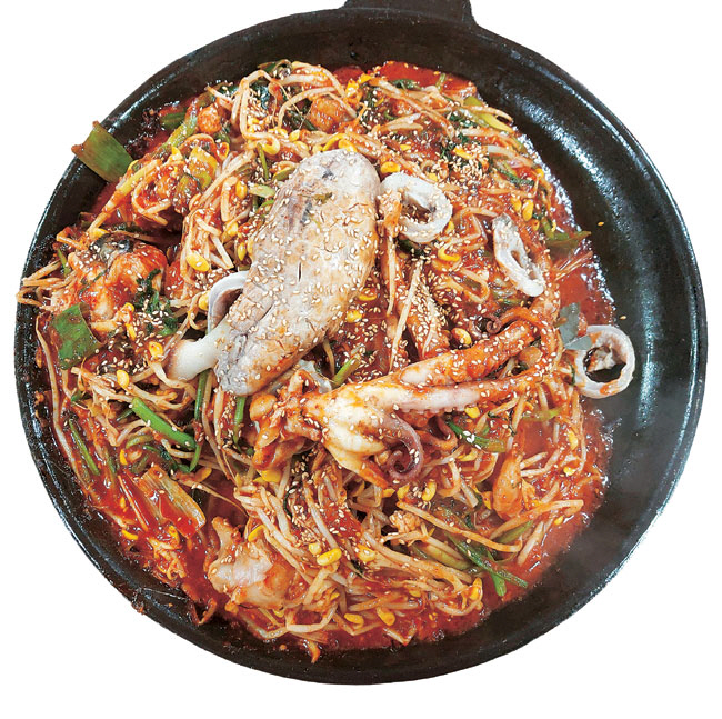 정이품의 생해물아귀찜.