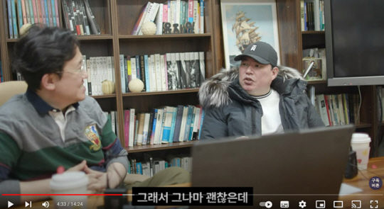 유동규(오른쪽)전 성남도시개발공사 본부장이 21일 방송된 유튜브 채널 ‘유재일’에 출연해 발언하고 있다. 유튜브 채널 ‘유재일’ 캡처