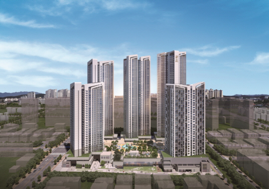 해링턴 플레이스 테크노폴리스 투시도. 효성중공업 제공