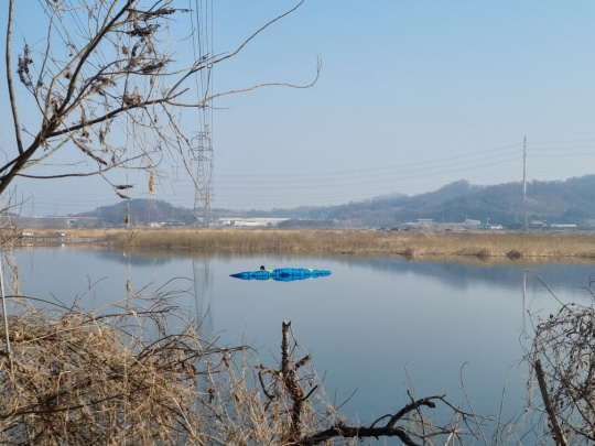 아산 곡교천 패러글라이딩 사고. 충남소방본부 제공·연합뉴스