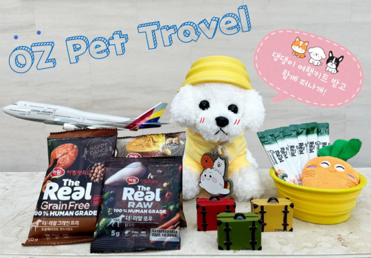 아시아나항공의 반려견 여행 키트. 아시아나항공 제공