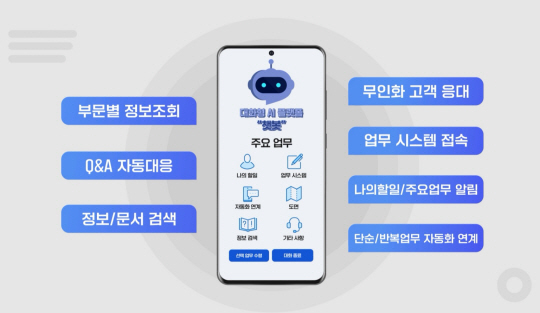 삼성중공업이 개발한 AI 기반 챗봇 ‘SBOT’. 삼성중공업 제공