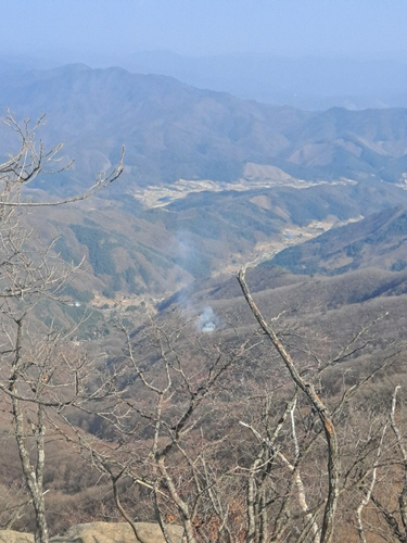 강원 홍천 산불 모습. 연합뉴스