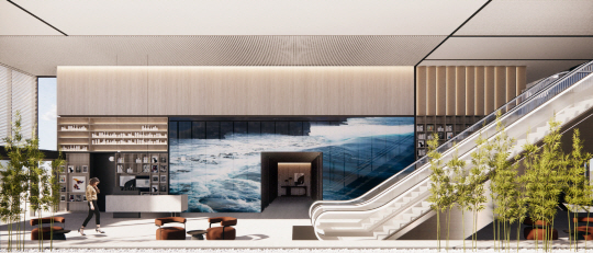 GS그룹 호텔 계열사 파르나스호텔이 서울 용산역 인근에 선보인 비즈니스 호텔 ‘나인트리 프리미어 로카우스 호텔’ 로비 전경. 파르나스호텔 제공