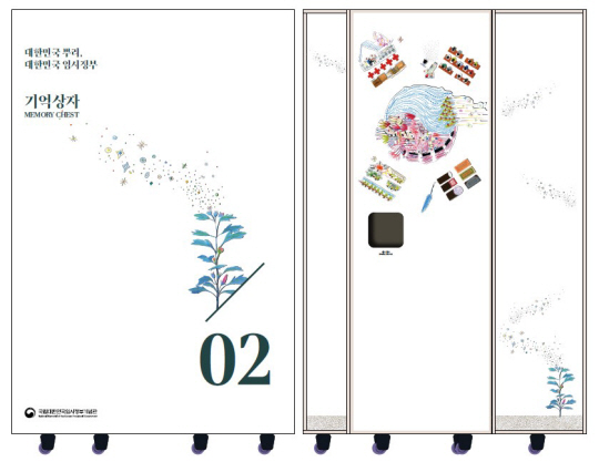 대한민국임시정부기념관이 제작한 이동형 전시 콘텐츠인 ‘기억 상자’가 관람객에 첫 선을 보인다. 윤봉길 의사 ‘기억 상자 ’ 접힌 모습. 국가보훈처 제공