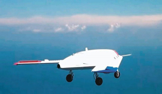 현재 국방과학연구소(ADD)가 개발 중인 스텔스 기능을 갖춘 무인기 시제기. ADD 제공