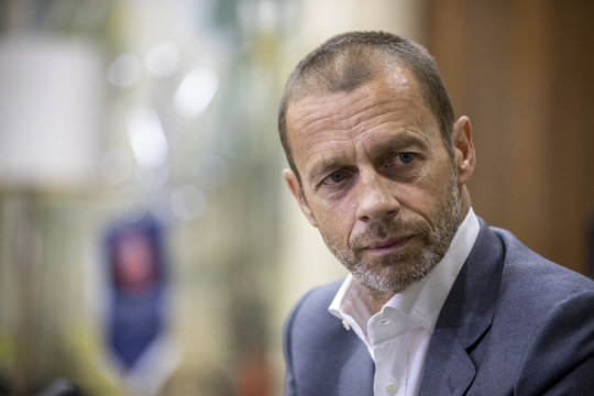 알렉산더 세페린 UEFA 회장. AP뉴시스