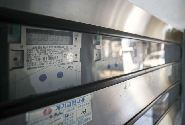 서울시내 주택가에 전기계량기. 뉴시스