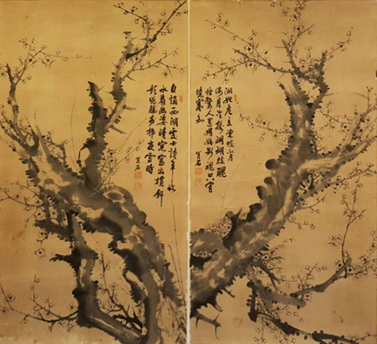 대구시 감사 결과 위작으로 밝혀진 대구미술관 소장 김진만의 ‘매화’ 대구시청 제공