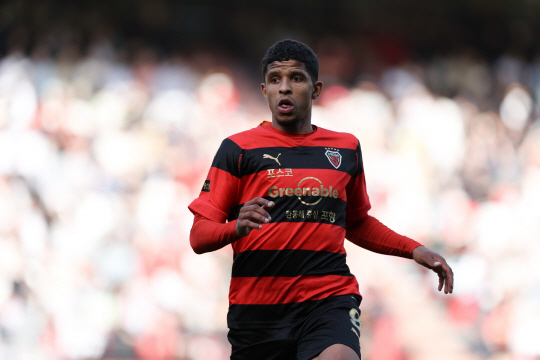 포항 스틸러스의 오베르단. 한국프로축구연맹 제공