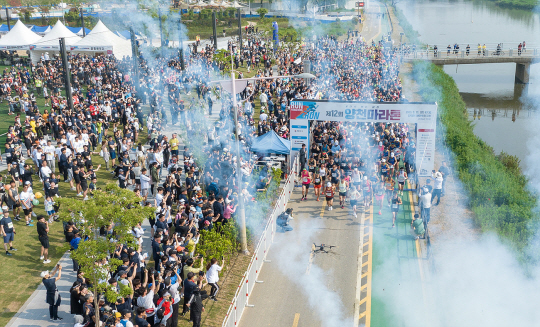 제12회 양천마라톤대회 전경. 양천구청 제공.
