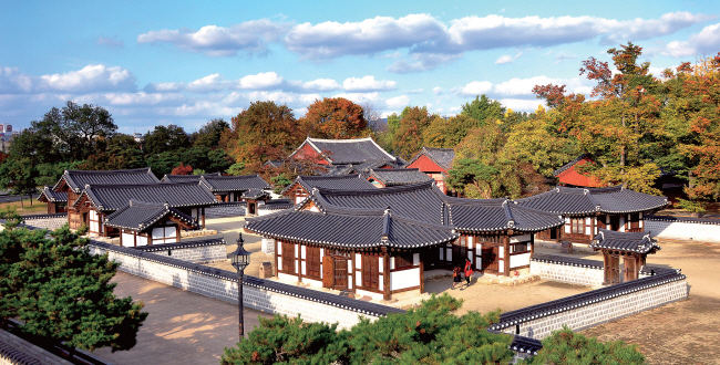 전주 경기전 서편의 모습.