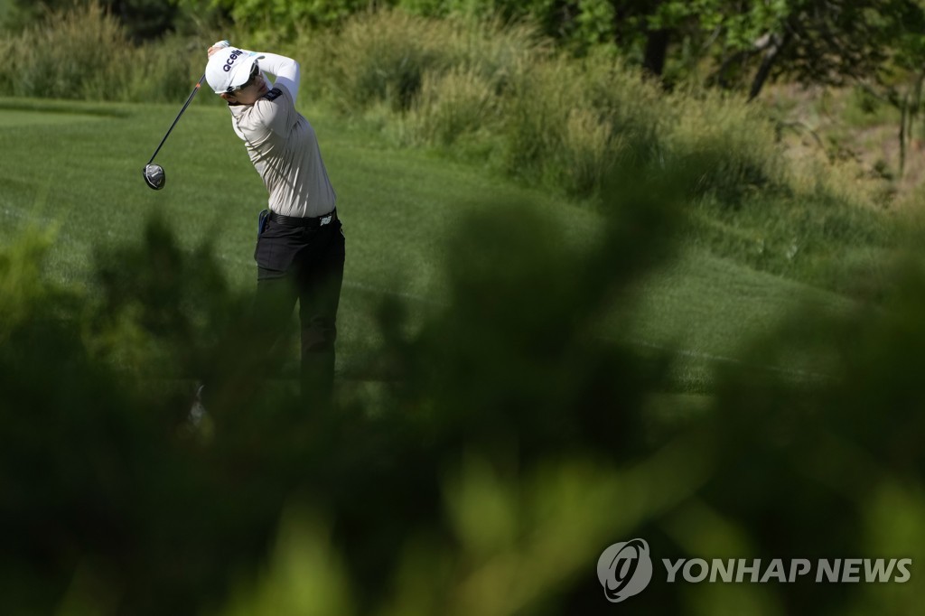 지은희의 매치플레이 첫날 경기 모습[AP=연합뉴스]