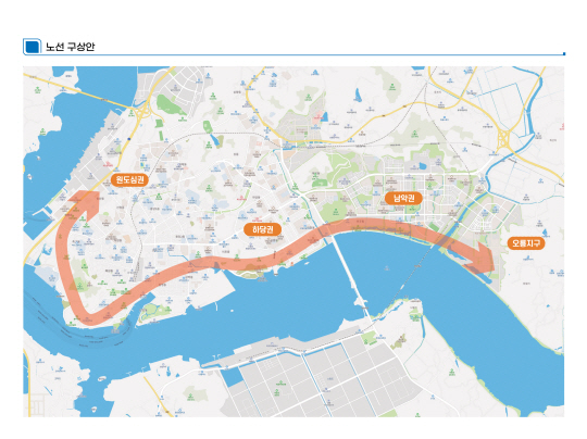 전남형 트램 노선 구상도. 전남도청 제공