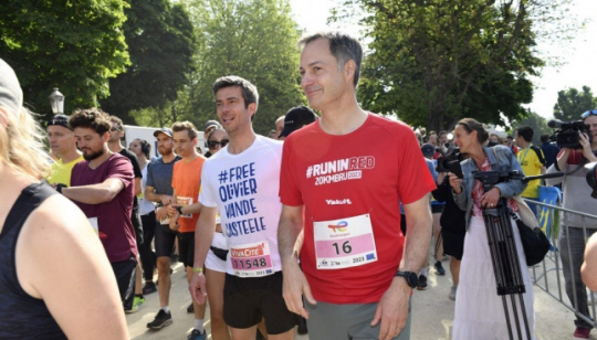 달리기 대회 참가한 벨기에 총리. AFP·연합뉴스
