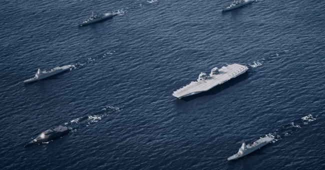 HD현대중공업의 차세대 함정 조감도.